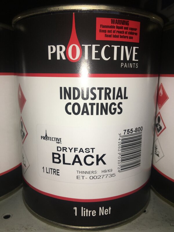 PR Fast Dry Enamel Black 1L