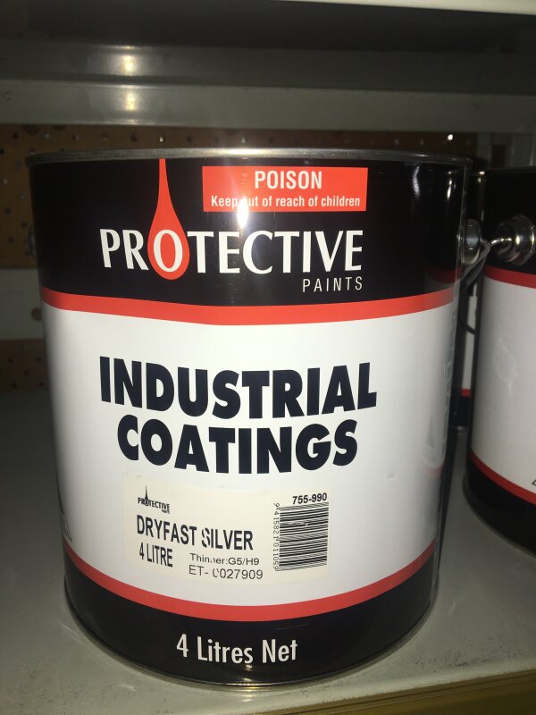 PR Fast Dry Enamel Silver 4L
