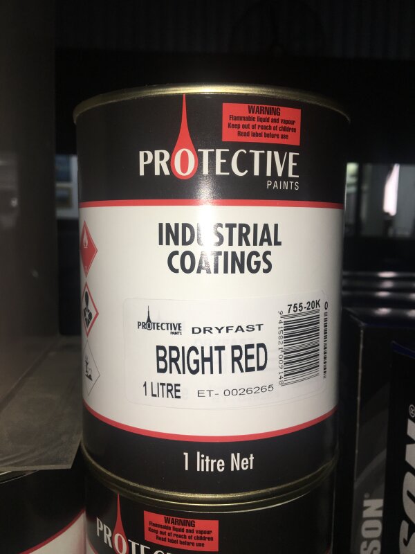 PR Fast Dry Enamel Bright Red 1L