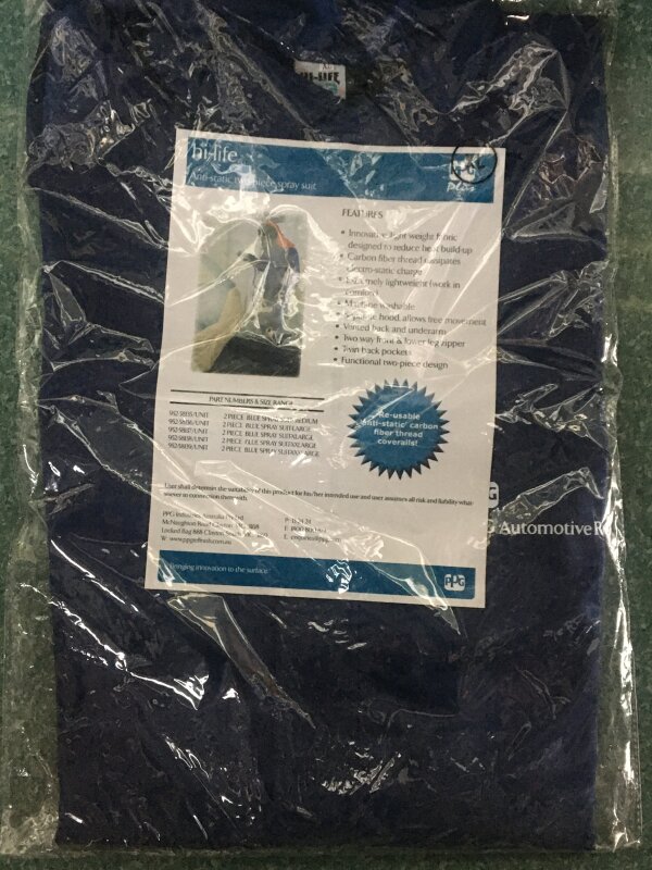2 PIECE BLUE SPRAY SUIT - XLARGE