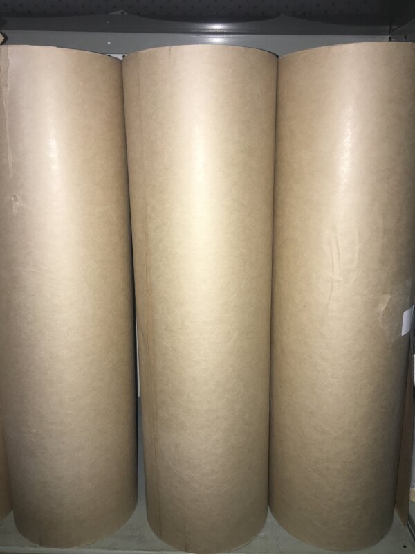 KRAFT VIRGIN PAPER 50GSM 600MM X 400M ROLL MG