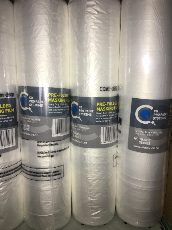 AX Pre Folded Masking Film 3.6 x 16mtr
