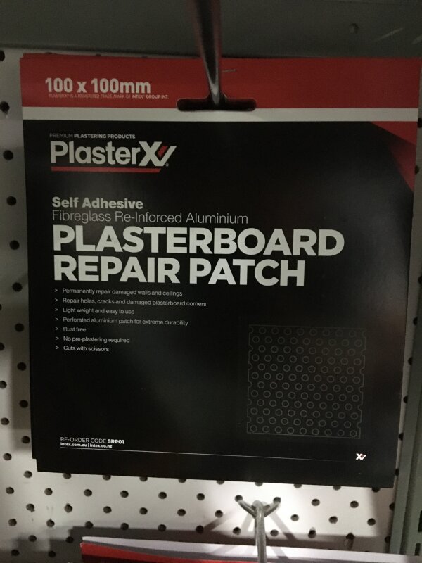 AL Plasterboard Repair Patch 100x100mm