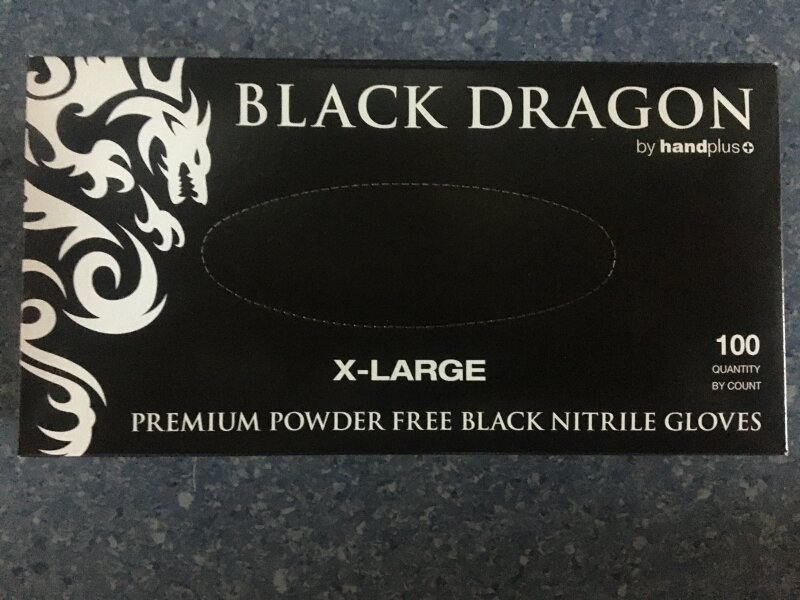 Black Dragon Nitrile Gloves XL
