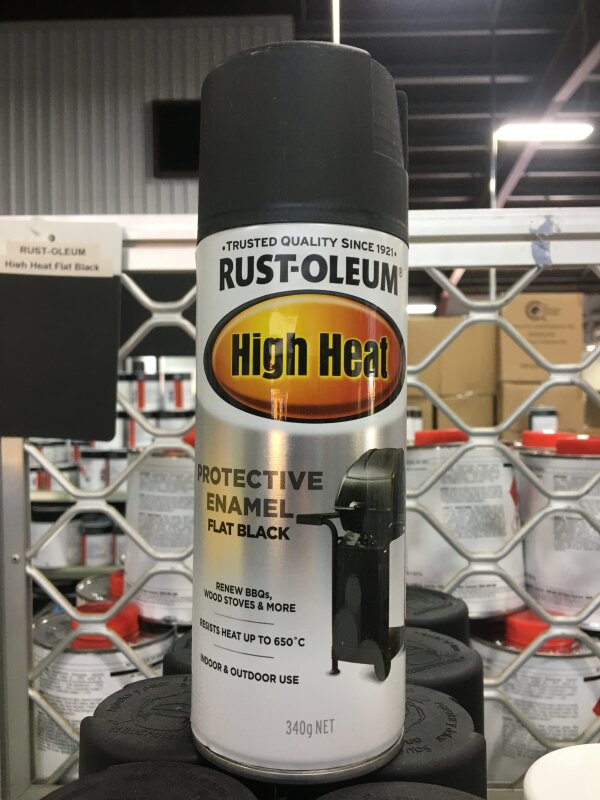 HA Rustoleum High Heat BBQ Black Aerosol