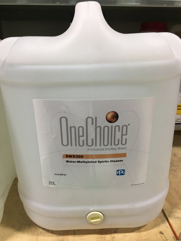 ONE CHOICE SWX250 WATER-METHYLATED SPIRITS CLEANER / 20L