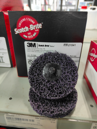 3M Roloc Black Purple Coating Remov Disc 76mm