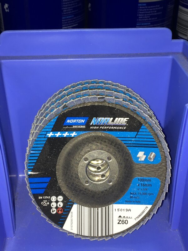NO Flap Discs 100mm x 16  P60
