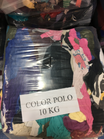 Coloured t/shirt rags 10kg pack