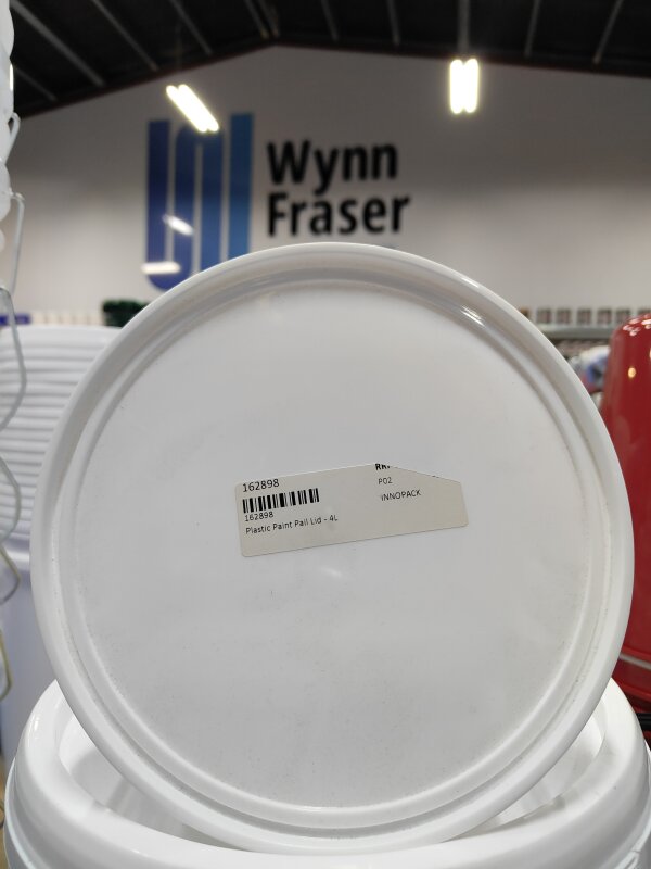 Plastic Paint Pail/Bucket Lid - 4L