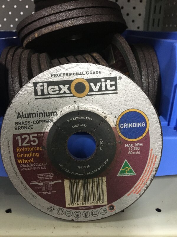 NO Aluminium - DC Wheel 125x6.8x22 Grind