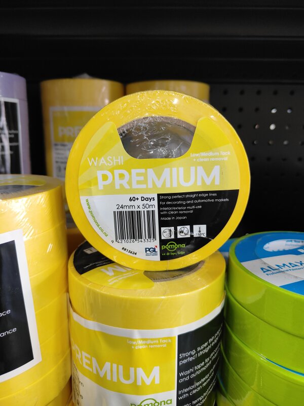 POM Washi Tape Yellow 24mm