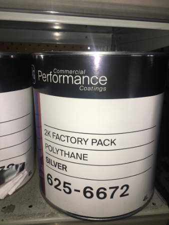 625 POLYTHANE PT-72 SILVER 4L