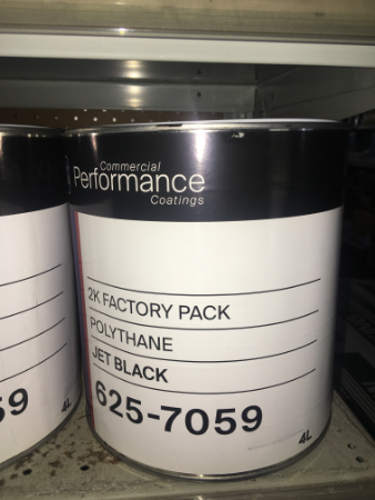 PT 625-7059 AU Polythane JET BLACK 4L