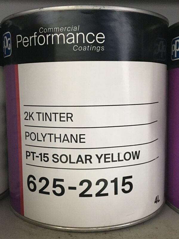 625 POLYTHANE PT-15 SOLAR YELLOW 4L (GRP 4)