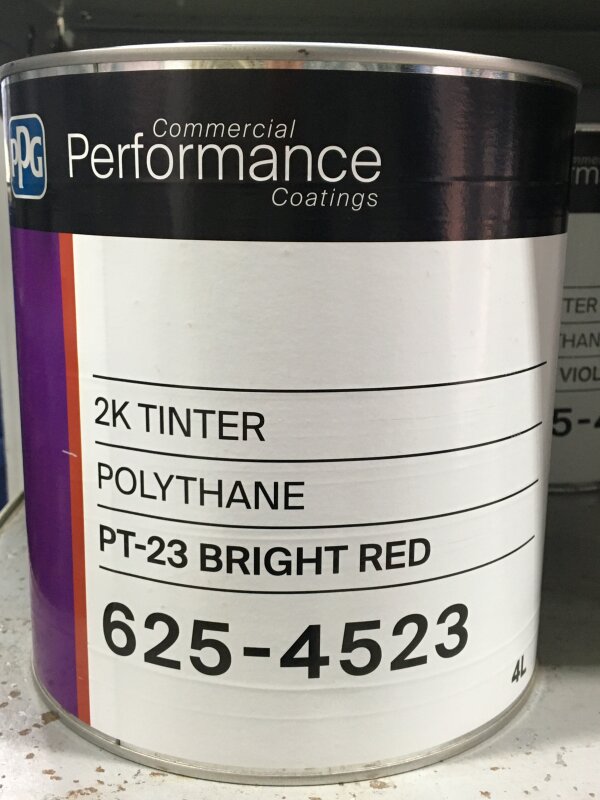 625 POLYTHANE PT-23 BRIGHT RED 4L (GRP 3)