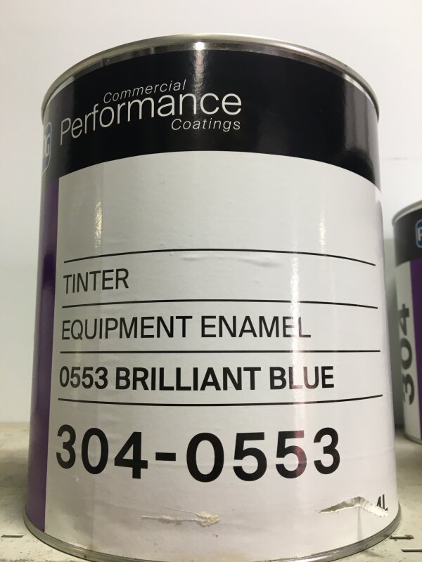 304 EQUIPMENT ENAMEL 0553 BRILLIANT BLUE 4L (GRP 2)