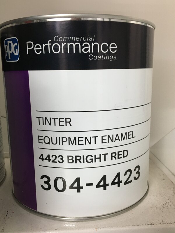 304 EQUIPMENT ENAMEL 4423 BRIGHT RED 4L (GRP 3)