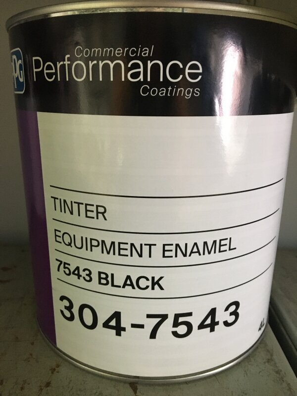 304 EQUIPMENT ENAMEL 7543 BLACK 4L (GRP 1)