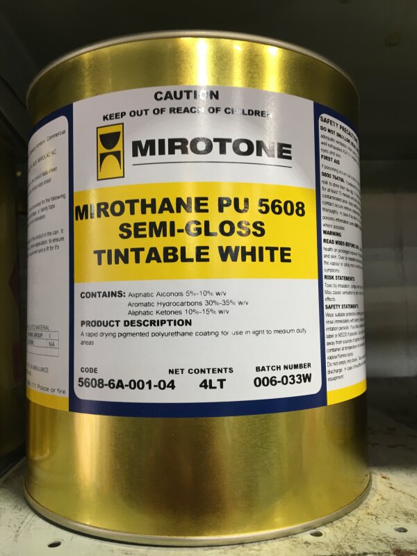 MI Mirothane 5608 Tint White 4L S/Gloss