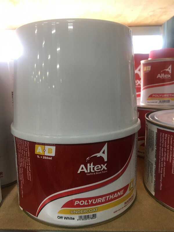 AYB Off White Barrier Undercoat Epoxy  PART A 1 Ltr