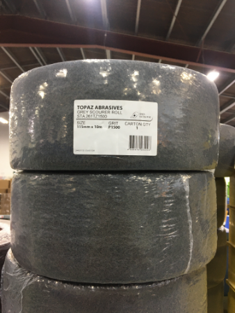 1 TOPAZ 115MMX10M GREY SCOURER UF P1500