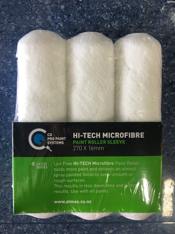 CQ Hi Tech Microfibre Sleeve 230mm x 10mm Nap 3Pk