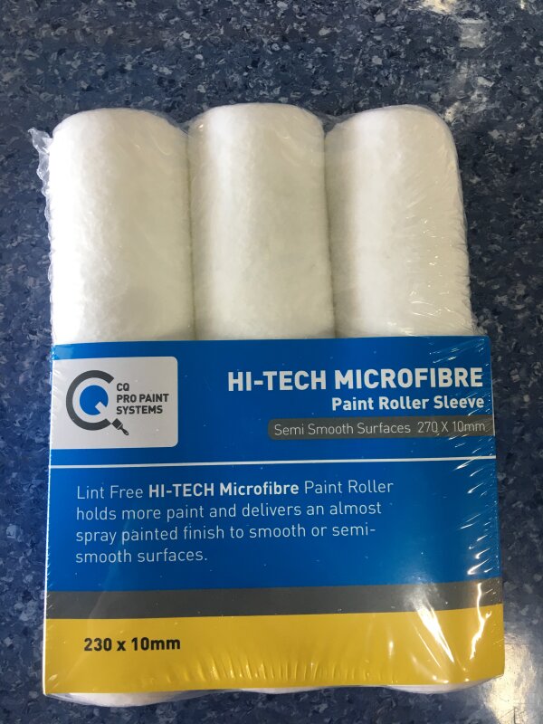 CQ Hi Tech Microfibre Sleeve 270mm x 10mm Nap 3Pk