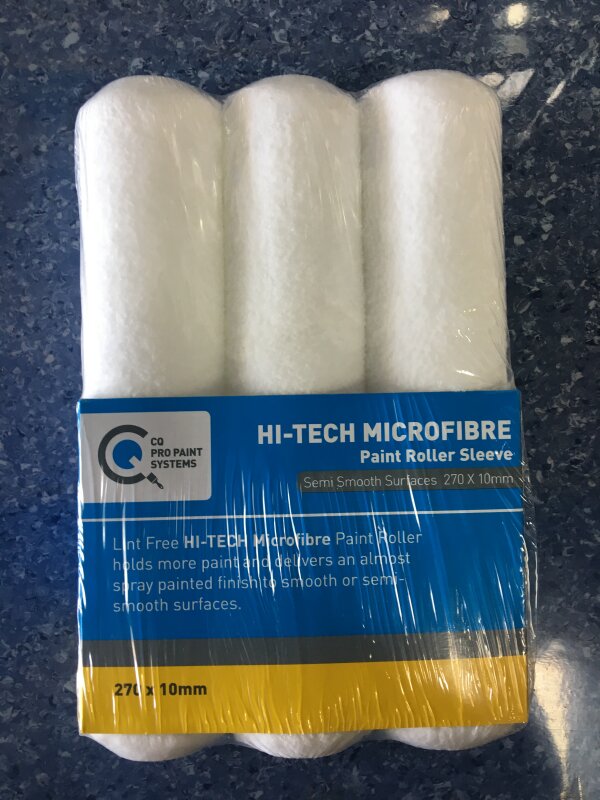CQ Hi Tech Microfibre Sleeve 270mm x 10mm Nap 3Pk