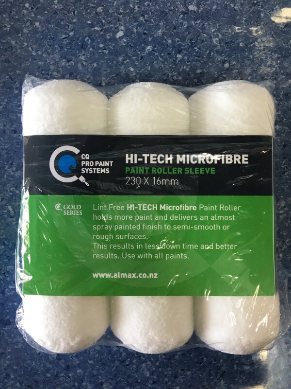 CQ Hi Tech Microfibre Sleeve 230mm x 16mm Nap 3Pk