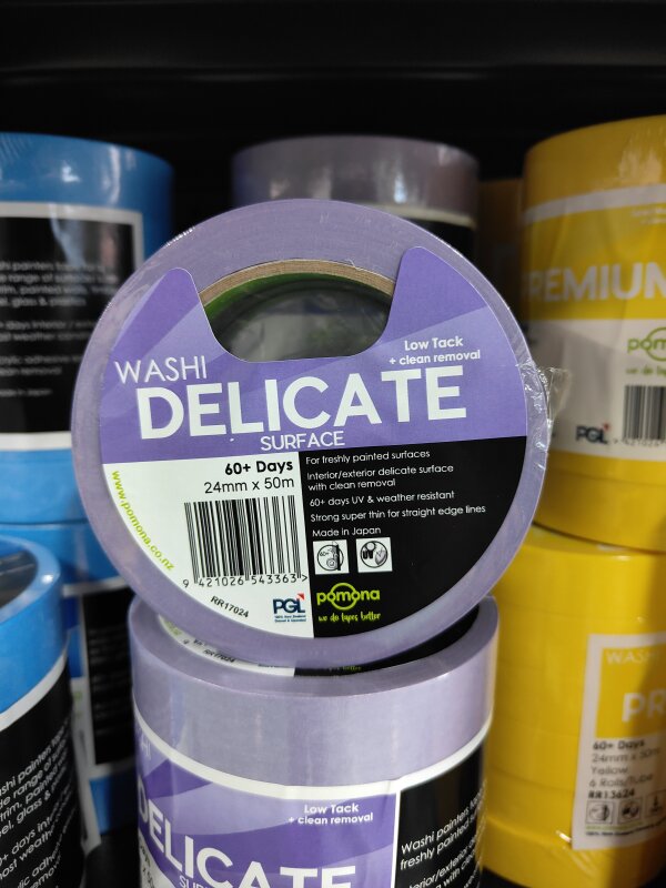 POM Washi Tape Purple 24mm Delicate