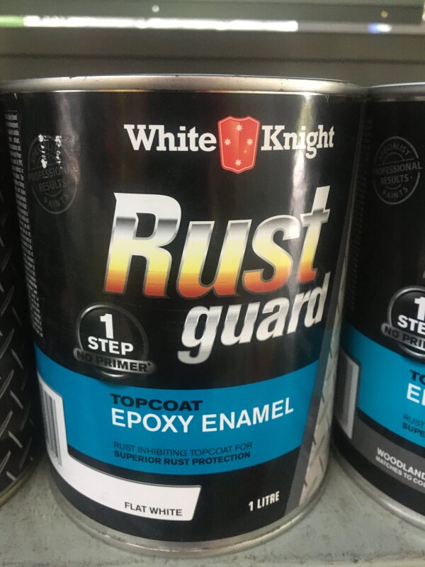 RustGuard Epoxy Enamel Flat White 1L