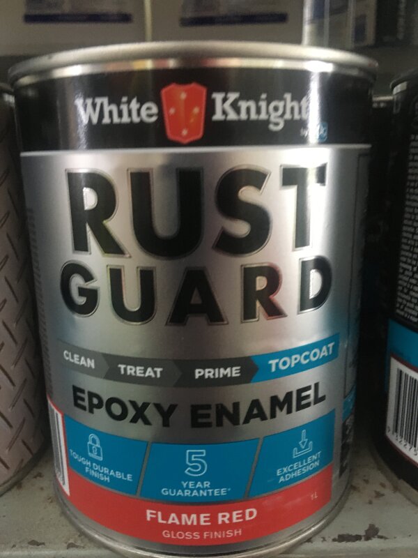 RustGuard Epoxy Enamel Flame Red 1L