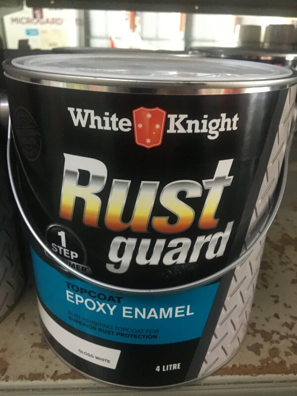 RustGuard Epoxy Enamel Gloss White Tintable 4L