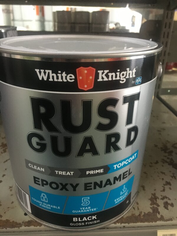 RustGuard Epoxy Enamel Gloss Black 4L