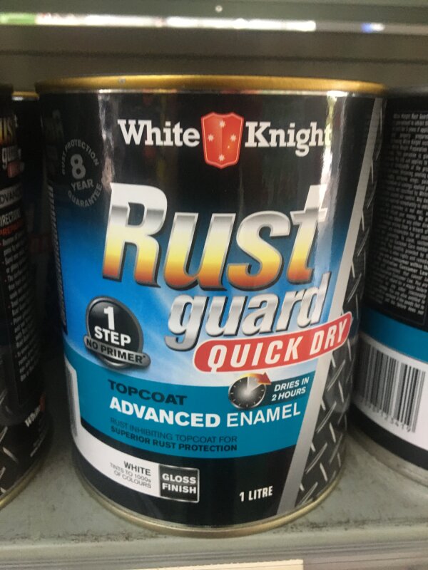 RustGuard QuickDry Enamel Gloss White 1L