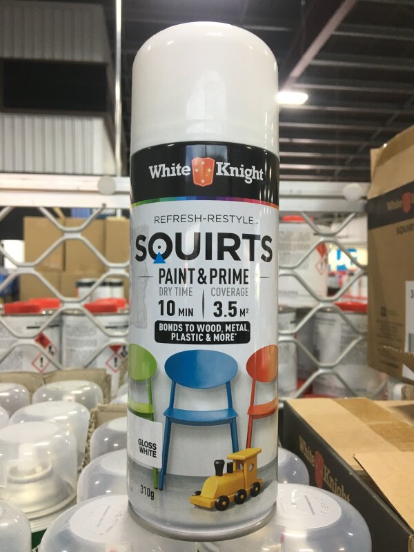 White Knight Squirts Gloss White 310gm