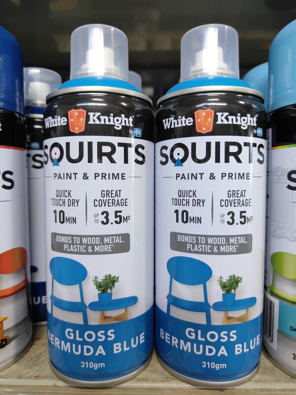 White Knight Squirts Bermuda Blue 310gm