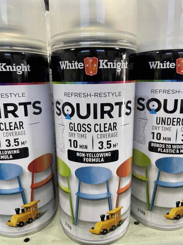 White Knight Squirts Clear Gloss 310gm