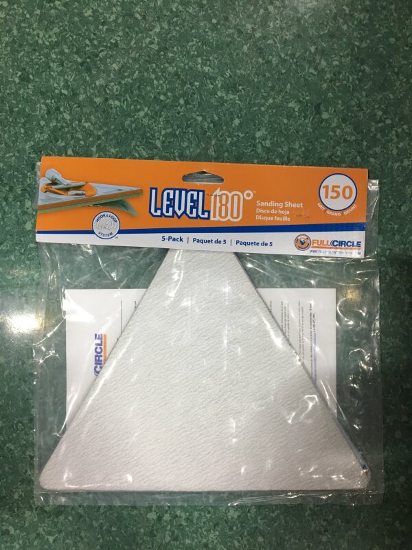 AX Full Circle Level180 Sanding Sheet P150 5pk