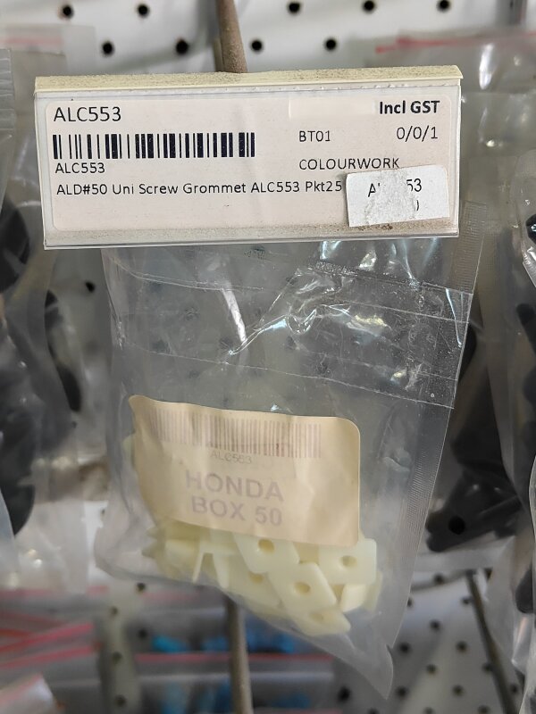 ALD#50 Uni Screw Grommet ALC553 Pkt25