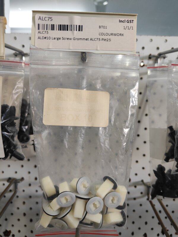 ALD#10 Large Screw Grommet ALC75 Pkt25