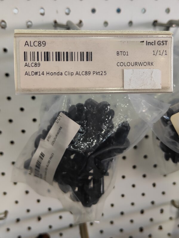 ALD#14 Honda Clip ALC89 Pkt25