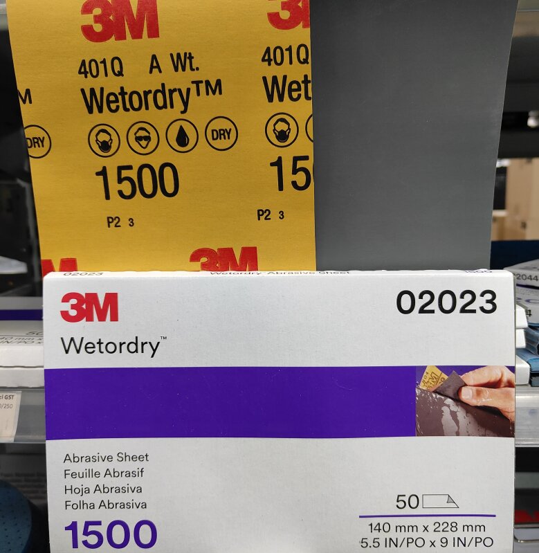 3M 401Q Wetordry P1500 Imp. Paper - Grey