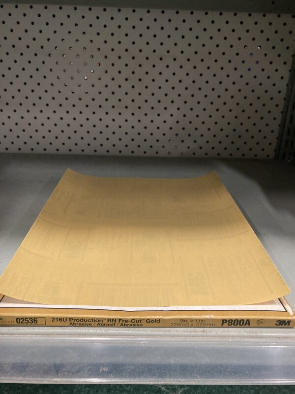 3M 216U Prodn. P800A Fre-Cut Paper -Gold