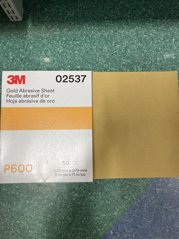 3M 216U Prodn. P600A Fre-Cut Paper- Gold