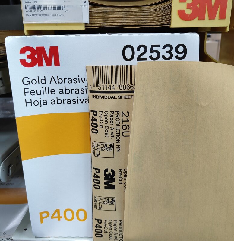 3M 216U Prodn. P400A Fre-Cut Paper -Gold