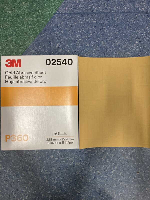 3M 216U Prodn. P360A Fre-Cut Paper -Gold