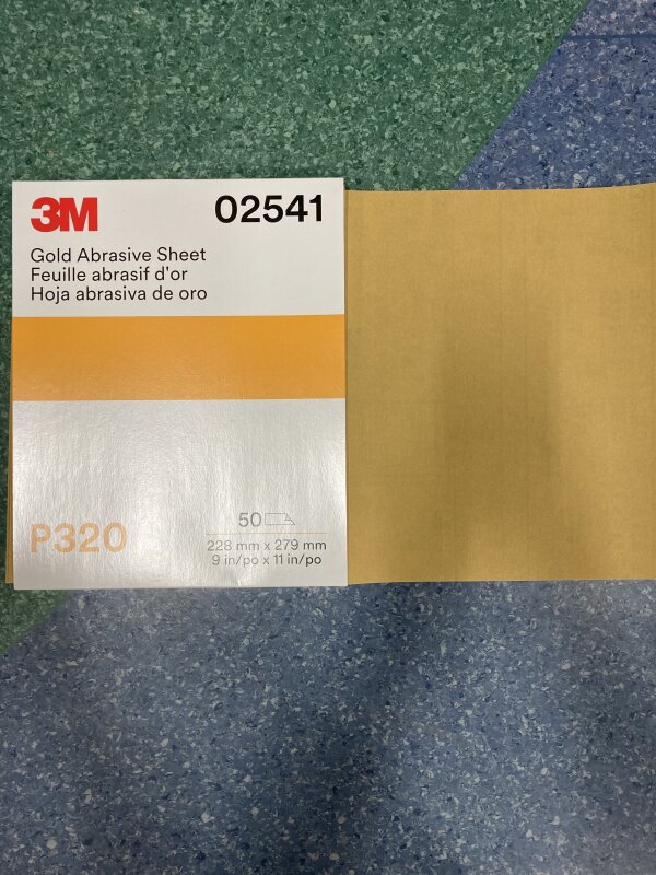 3M 216U Prodn. P320A Fre-Cut Paper -Gold