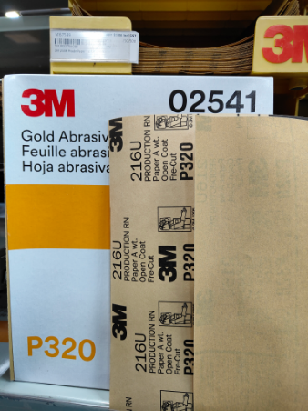 3M 216U Prodn. P320A Fre-Cut Paper -Gold